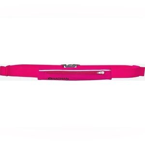Nathan Mirage Pack Storage Belt Running Hiking Zippered Pocket Hi-Viz Pink Glo
